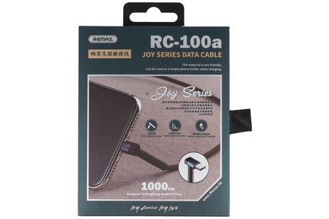 BAOHU REMAX RC-100a Type C USB Kabel met Staande Functie Zwart