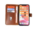 BAOHU Handmade Leer Telefoonhoesje - Wallet Case - Portemonnee Hoesje voor iPhone Xs Max - Bruin