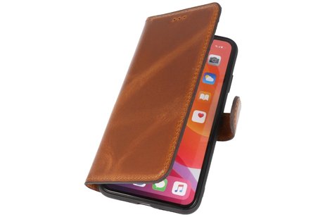 BAOHU BAOHU Handmade Leer Telefoonhoesje - Wallet Case - Portemonnee Hoesje - Geschikt voor iPhone Xs Max - Bruin