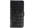 BAOHU BAOHU Krokodil Handmade Leer Telefoonhoesje - Wallet Case - Portemonnee Hoesje - Geschikt voor Samsung Galaxy S20 Ultra - Zwart