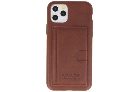 BAOHU PULOKA Backcover Hardcase Hoesje - Hoesje Geschikt voor iPhone 11 Pro - Bruin