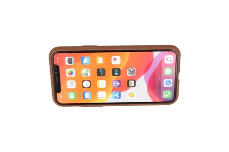 BAOHU PULOKA Backcover Hardcase Hoesje - Hoesje Geschikt voor iPhone 11 Pro - Bruin