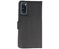 BAOHU BAOHU Handmade 2 in 1 Leer Telefoonhoesje - Hoesje Geschikt voor Samsung Galaxy S20 - Zwart