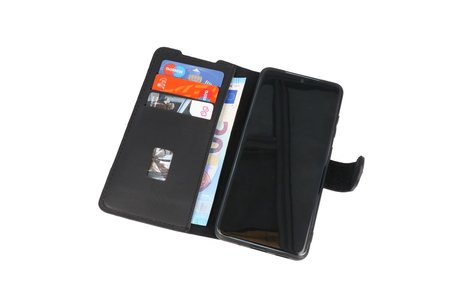 BAOHU BAOHU Handmade 2 in 1 Leer Telefoonhoesje - Hoesje Geschikt voor Samsung Galaxy S20 - Zwart