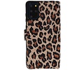 GALATA Luipaard 2 in 1 Leer Telefoonhoesje - Hoesje Geschikt voor Samsung Galaxy S20 Plus