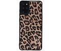 GALATA Luipaard 2 in 1 Leer Telefoonhoesje - Hoesje Geschikt voor Samsung Galaxy S20 Plus