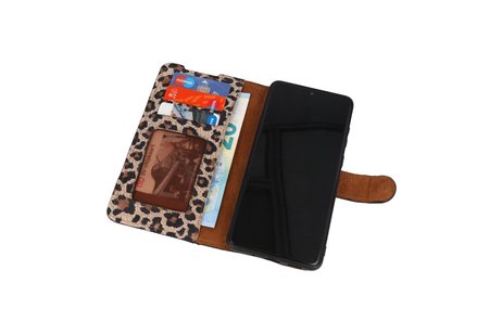 GALATA Luipaard 2 in 1 Leer Telefoonhoesje - Hoesje Geschikt voor Samsung Galaxy S20 Plus
