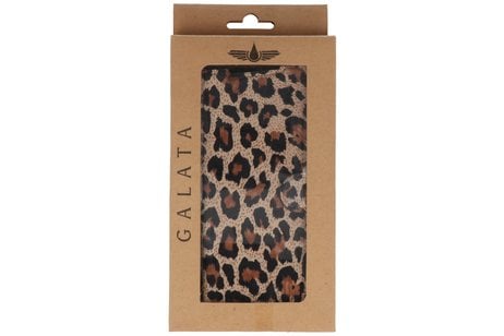 GALATA Luipaard 2 in 1 Leer Telefoonhoesje - Hoesje Geschikt voor Samsung Galaxy S20 Ultra