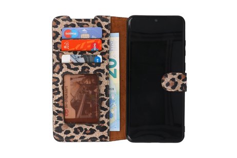 GALATA Luipaard 2 in 1 Leer Telefoonhoesje - Hoesje Geschikt voor Samsung Galaxy S20 Ultra