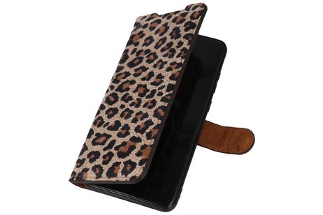 GALATA Luipaard 2 in 1 Leer Telefoonhoesje - Hoesje Geschikt voor Samsung Galaxy S20 Ultra