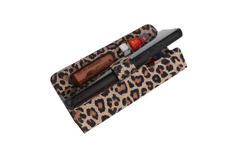 GALATA Luipaard 2 in 1 Leer Telefoonhoesje - Hoesje Geschikt voor Samsung Galaxy S20 Ultra