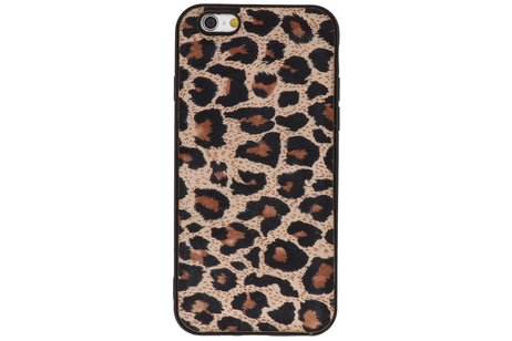 GALATA Luipaard Leer Hoesje Back Cover voor iPhone 6