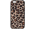 GALATA Luipaard Leer Hoesje Back Cover - Hoesje Geschikt voor iPhone 6