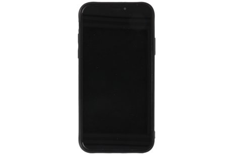 GALATA Luipaard LeerHoesje Back Cover - Hoesje Geschikt voor iPhone X - iPhone Xs