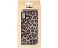 GALATA Luipaard LeerHoesje Back Cover - Hoesje Geschikt voor iPhone X - iPhone Xs