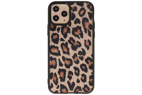 GALATA Luipaard Leer Hoesje Back Cover - Hoesje Geschikt voor iPhone 11 Pro