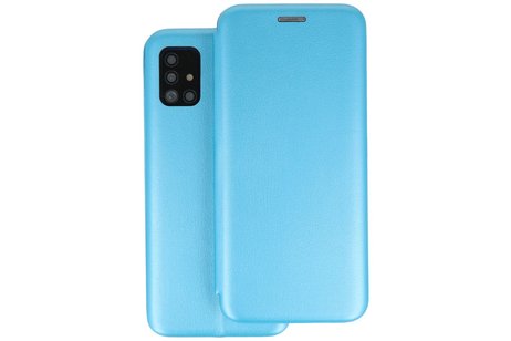 Slim Folio Case - Book Case Telefoonhoesje - Folio Flip Hoesje - Geschikt voor Samsung Galaxy A51 - Blauw