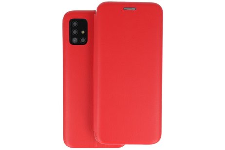 Slim Folio Case - Book Case Telefoonhoesje - Folio Flip Hoesje - Geschikt voor Samsung Galaxy A51 - Rood