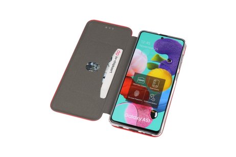 Slim Folio Case - Book Case Telefoonhoesje - Folio Flip Hoesje - Geschikt voor Samsung Galaxy A51 - Rood