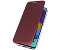 Slim Folio Case - Book Case Telefoonhoesje - Folio Flip Hoesje - Geschikt voor Samsung Galaxy A51 - Bordeaux Rood