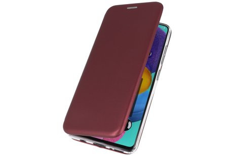 Slim Folio Case - Book Case Telefoonhoesje - Folio Flip Hoesje - Geschikt voor Samsung Galaxy A51 - Bordeaux Rood