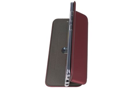 Slim Folio Case - Book Case Telefoonhoesje - Folio Flip Hoesje - Geschikt voor Samsung Galaxy A51 - Bordeaux Rood