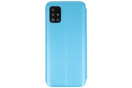 Slim Folio Case - Book Case Telefoonhoesje - Folio Flip Hoesje - Geschikt voor Samsung Galaxy A71 - Blauw