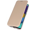 Slim Folio Case - Book Case Telefoonhoesje - Folio Flip Hoesje - Geschikt voor Samsung Galaxy A71 - Goud