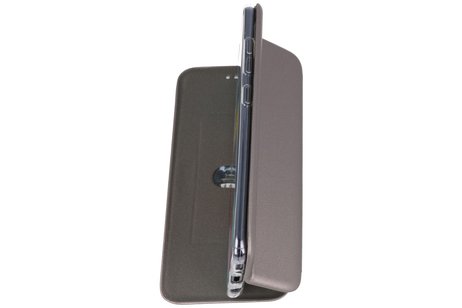 Slim Folio Case - Book Case Telefoonhoesje - Folio Flip Hoesje - Geschikt voor Samsung Galaxy A71 - Grijs