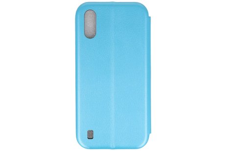 Slim Folio Case - Book Case Telefoonhoesje - Folio Flip Hoesje - Geschikt voor Samsung Galaxy A01 - Blauw