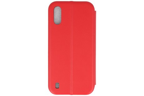 Slim Folio Case - Book Case Telefoonhoesje - Folio Flip Hoesje - Geschikt voor Samsung Galaxy A01 - Rood