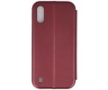 Slim Folio Case - Book Case Telefoonhoesje - Folio Flip Hoesje - Geschikt voor Samsung Galaxy A01 - Bordeaux Rood