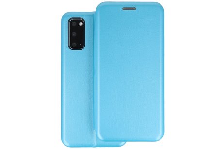 Slim Folio Case - Book Case Telefoonhoesje - Folio Flip Hoesje - Geschikt voor Samsung Galaxy S20 - Blauw