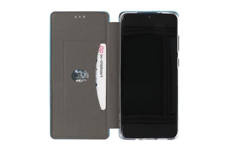 Slim Folio Case - Book Case Telefoonhoesje - Folio Flip Hoesje - Geschikt voor Samsung Galaxy S20 Plus - Blauw