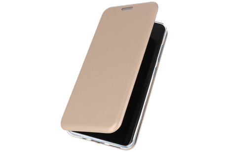 Slim Folio Case - Book Case Telefoonhoesje - Folio Flip Hoesje - Geschikt voor Samsung Galaxy S20 Plus - Goud