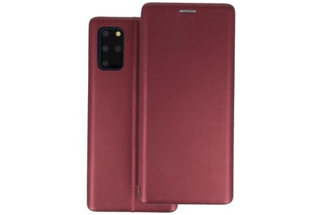 Slim Folio Case - Book Case Telefoonhoesje - Folio Flip Hoesje - Geschikt voor Samsung Galaxy S20 Plus - Bordeaux Rood