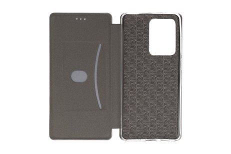 Slim Folio Case - Book Case Telefoonhoesje - Folio Flip Hoesje - Geschikt voor Samsung Galaxy S20 Ultra - Grijs