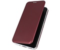 Slim Folio Case - Book Case Telefoonhoesje - Folio Flip Hoesje - Geschikt voor Samsung Galaxy S20 Ultra - Bordeaux Rood