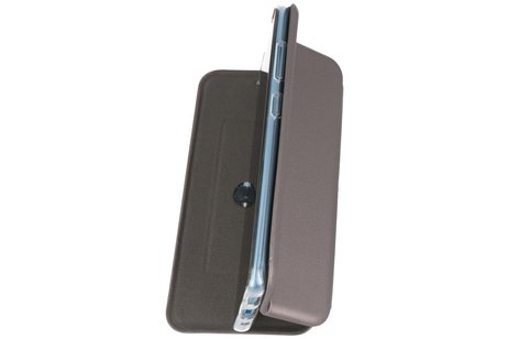 Slim Folio Case - Book Case Telefoonhoesje - Folio Flip Hoesje - Geschikt voor Samsung Galaxy S20 Ultra - Grijs