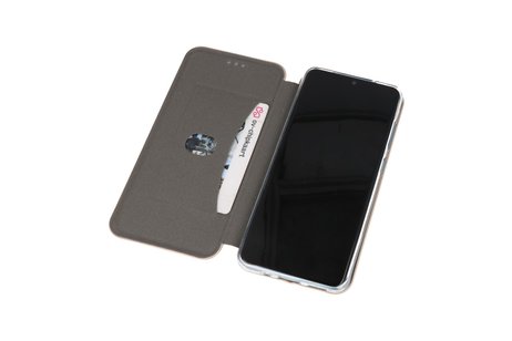 Slim Folio Case - Book Case Telefoonhoesje - Folio Flip Hoesje - Geschikt voor Samsung Galaxy S10 Lite - Goud