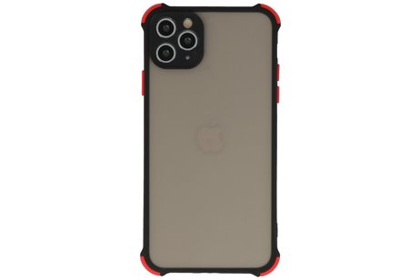 Schokbestendig Kleurcombinatie Hard Case - Telefoonhoesje - Backcover Hoesje - Achterkant Hoesje - Geschikt voor iPhone 11 Pro - Zwart