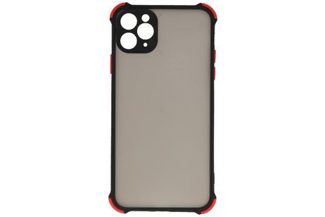 Schokbestendig Kleurcombinatie Hard Case - Telefoonhoesje - Backcover Hoesje - Achterkant Hoesje - Geschikt voor iPhone 11 Pro - Zwart