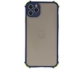 Schokbestendig Kleurcombinatie Hard Case - Telefoonhoesje - Backcover Hoesje - Achterkant Hoesje - Geschikt voor iPhone 11 Pro Max - Blauw