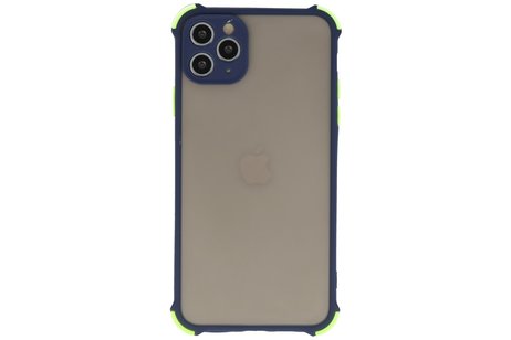 BAOHU Schokbestendig Kleurcombinatie Hard Case - Telefoonhoesje - Backcover Hoesje - Achterkant Hoesje - Geschikt voor iPhone 11 Pro Max - Blauw