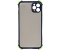 Schokbestendig Kleurcombinatie Hard Case - Telefoonhoesje - Backcover Hoesje - Achterkant Hoesje - Geschikt voor iPhone 11 Pro Max - Blauw