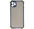 BAOHU Schokbestendig Kleurcombinatie Hard Case - Telefoonhoesje - Backcover Hoesje - Achterkant Hoesje - Geschikt voor iPhone 11 Pro Max - Blauw