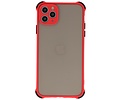 Schokbestendig Kleurcombinatie Hard Case - Telefoonhoesje - Backcover Hoesje - Achterkant Hoesje - Geschikt voor iPhone 11 Pro Max - Rood