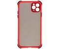 Schokbestendig Kleurcombinatie Hard Case - Telefoonhoesje - Backcover Hoesje - Achterkant Hoesje - Geschikt voor iPhone 11 Pro Max - Rood