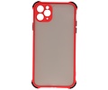 Schokbestendig Kleurcombinatie Hard Case - Telefoonhoesje - Backcover Hoesje - Achterkant Hoesje - Geschikt voor iPhone 11 Pro Max - Rood