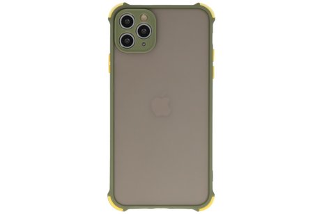 BAOHU Schokbestendig Kleurcombinatie Hard Case - Telefoonhoesje - Backcover Hoesje - Achterkant Hoesje - Geschikt voor iPhone 11 Pro Max - Groen